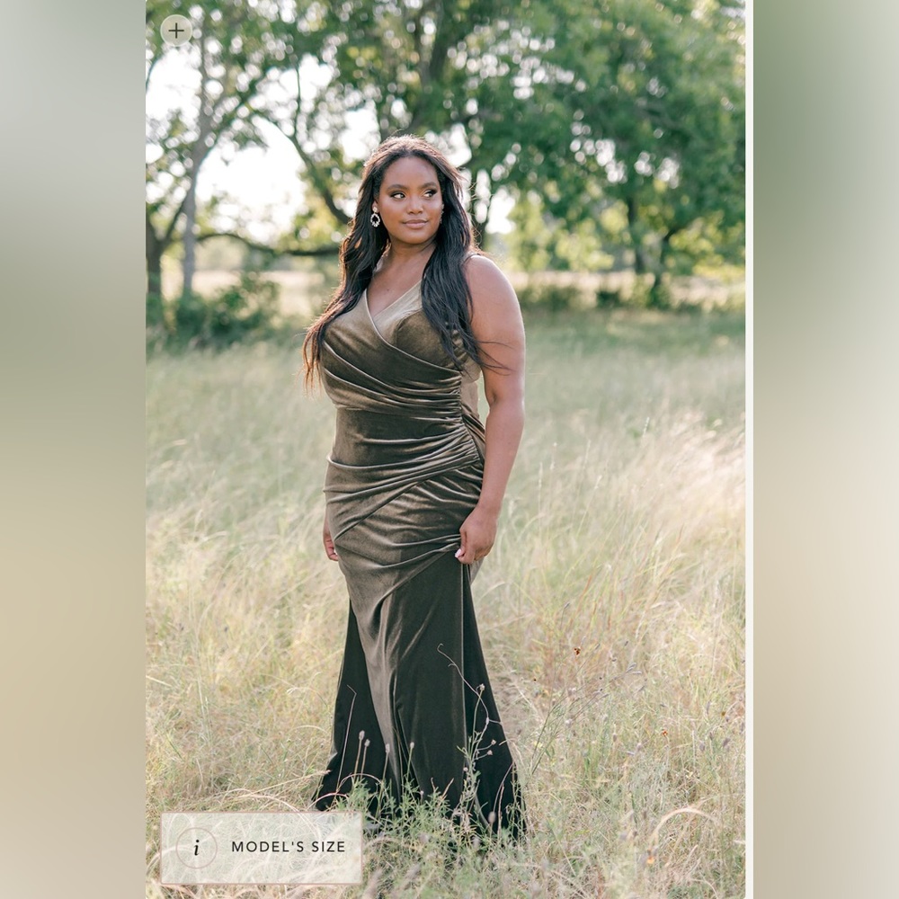 NWT Revelry Dawson Terra Cotta Velvet Dress - Bridesmaid or MoB